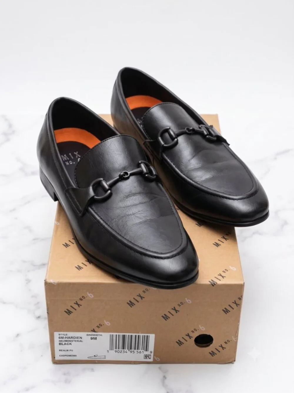 Mix No. 6 Hardien Black Bit Loafers - Men's Size 9
